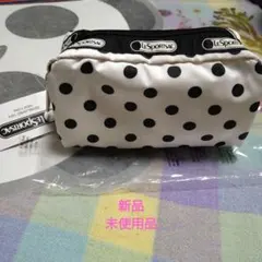 《新品未使用》レスポートサック　レクタングラーコスメティック　サンシャインドット