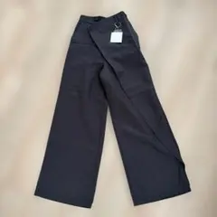 ワイドパンツ チャコールグレー　新規タグ付き