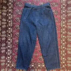 COMOLI 20AW デニム ベルテッド パンツ インディゴ サイズ4