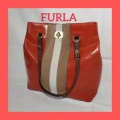 FURLA ショルダーバッグ オレンジ ブラウンのサムネイル