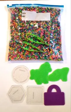 アイロンビーズセット 多色とプレート付き