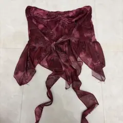 花柄シフォンビスチェ ワインレッド 衣装 KーPOP HANA 旅行　trip