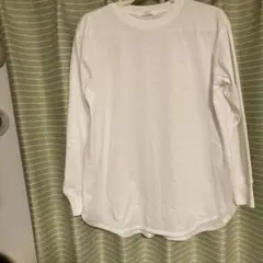 chocol raffine robe シンプルホワイト長袖Tシャツ
