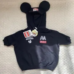 新品　リトシー　ディズニートミカコラボ　耳付き裏毛トレーナー　80