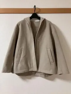 グローバルワーク　スマイルシードストア ベージュ フード付きコート