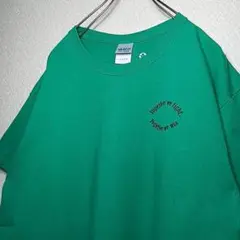 アメリカ古着 GILDAN TeamHippie 半袖Tシャツ L 緑