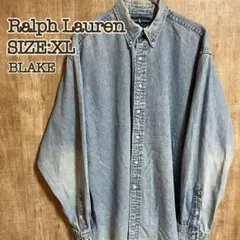 Ralph Lauren ラルフローレン BDデニムシャツ XL インディゴ