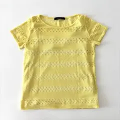 VICKY 黄色半袖ニット ビアッジョブルー　クイーンズコート　23区　イネド