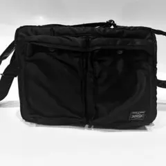 【美品】 ポーター　タンカー　ショルダーバッグ　ブラック　メッセンジャーバッグ