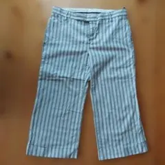 GAP ギャップ ストライプ クロップドパンツ ガウチョパンツ 10 L～ XLのサムネイル