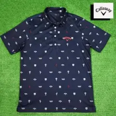 Callaway/キャロウェイ ゴルフ ポロシャツ【ネイビー/LL】美品！