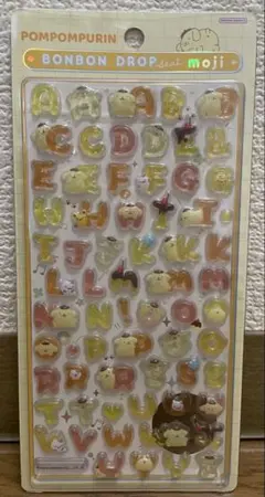 【正規品】サンリオボンボンドロップシール文字ポムポムプリン
