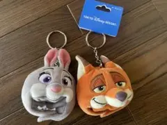 ディズニー ズートピア ニック ジュディ ファンキャップ キーチェーンセット
