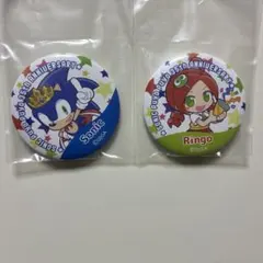 ソニック セガラッキーくじ ソニック＆ぷよぷよ35周年 缶バッジ
