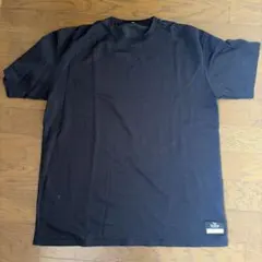 黒 メッシュ クルーネック Tシャツ L