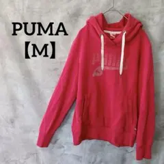 PUMA✨【M】ピンク　フードパーカー　スウェットパーカー　プーマ