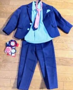 キッズ フォーマルスーツ ネイビー 卒園式 入学式 結婚式
