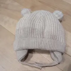 baby GAP 耳付きニット帽 3-6ヶ月 ベージュ