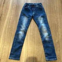 BREEZE デニムブルー スキニーストレートパンツ