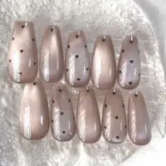 即購入OK！マグネットネイル❤︎ハートネイル❤︎ネイルチップ