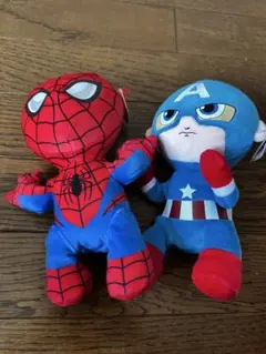 MARVEL スパイダーマン デッドプール キャプテンアメリカ ぬいぐるみセット MARVEL スパイダーマン デッドプール キャプテンアメリカ ぬいぐるみ
