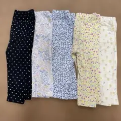 ユニクロ　レギンス(80cm)10分丈 5枚セット