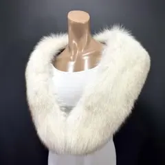 【美淡】SAGA FOX サガフォックス ショール ブルーフォックス 白雫 気品