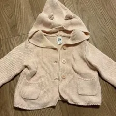 【美品】baby GAP フード付きカーディガン 3-6ヶ月