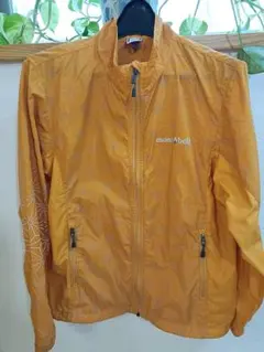 mont-bell キッズウインドブレーカー 140 オレンジ