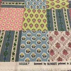 SOULEIADO パッチワークデザイン キャンバス生地 50cm