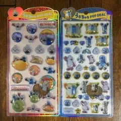 うるちゅるpop seal ポップシール　パペット　スンスン ノンノン　ゾンゾン