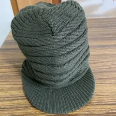 新品帽子カーキャスケット