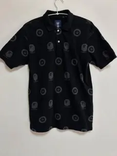 ★ A BATHING APE 半袖ポロシャツ ★ ☆ ブラック ☆　Lサイズ