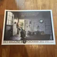 DICE magazine ポスター　ビンテージ ハーレー　bornfreeのサムネイル