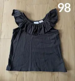 ZARA kids ノースリーブ フリル トップス 98 2y-3y