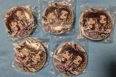 鬼滅の刃 栗花落カナヲ 胡蝶しのぶ ばんちょうこう 缶バッジ 5点セット