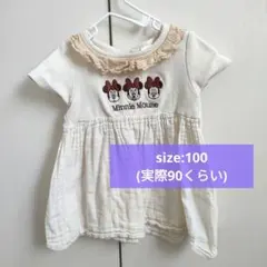 Disney baby ミニー チュニック ワンピース 100 90