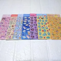 ダイソー　サンリオ　ぷくっとシール　７点