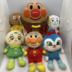 アンパンマン ぬいぐるみ5体セット ポップコーンバケツ付き