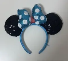 ディズニー　カチューシャ　スパンコール　ミニー