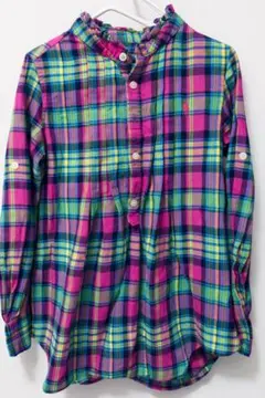 ラルフローレン　RALPH LAUREN チェック長袖シャツ　7T 130