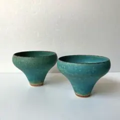 鈴木麻起子さん ターキッシュ（ターコイズブルー）カップ 2個 - メルカリ