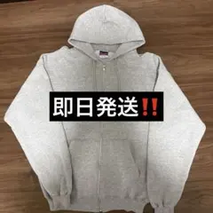 Champion フルジップパーカー　メキシコ製　赤青タグ　裏起毛