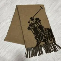 ポロラルフローレン　ビッグポニー　ウール　マフラー　リバーシブル