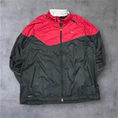 【2WAY】NIKE FIT STORM ジャケット ベスト XL 黒 赤