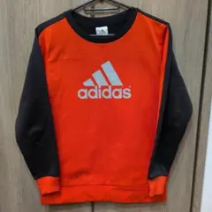 adidas 長袖トップス 150 オレンジ/黒