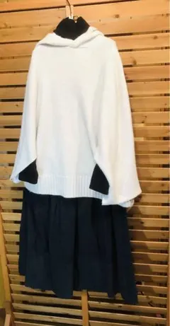 ポンチョ ニット