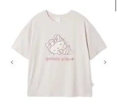 ジェラートピケ　ワンポイントTシャツ　レディース　ピンク　キティ　完売品