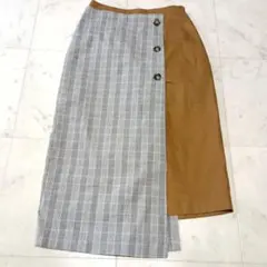 GALLARDAGALANTE チェック柄 ロングスカート Ｆのサムネイル