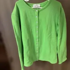 Agnès B. グリーン カーディガン 12 ans